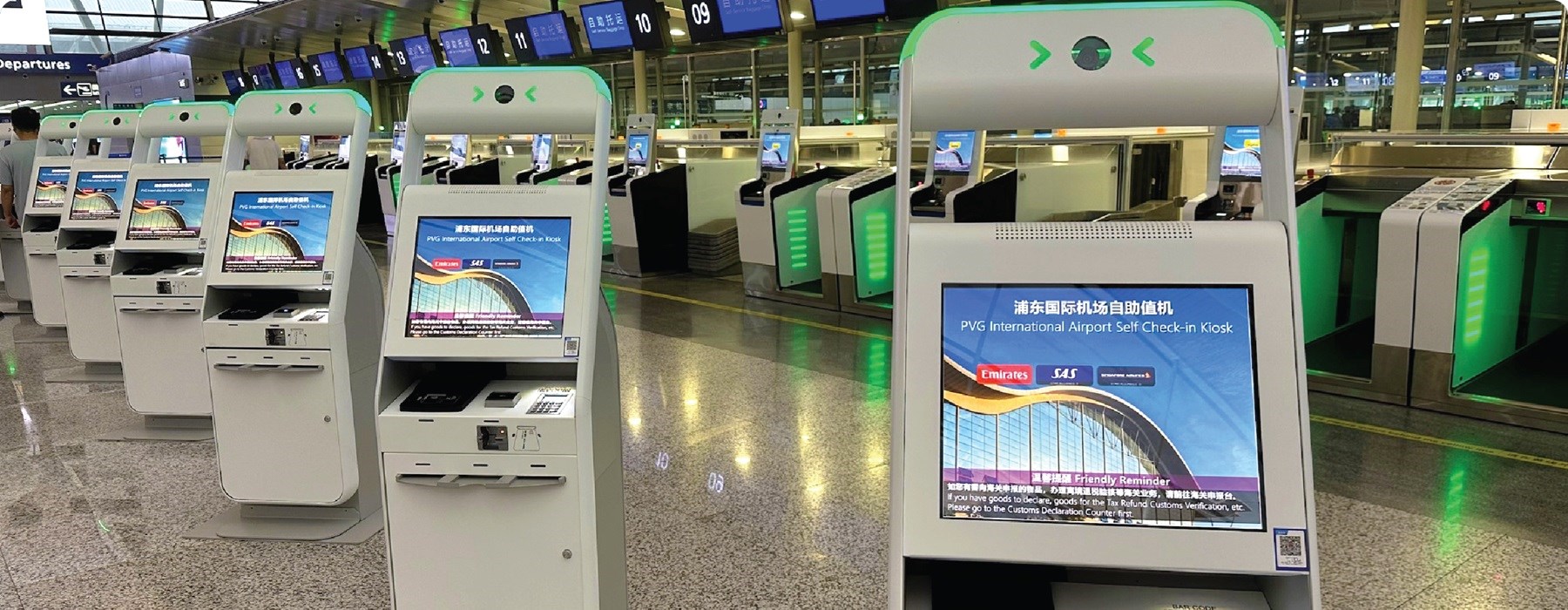 SITA revolutionizes traveler experience at Shanghai Pudong International Airport with state-of-the-art common use self service solutions